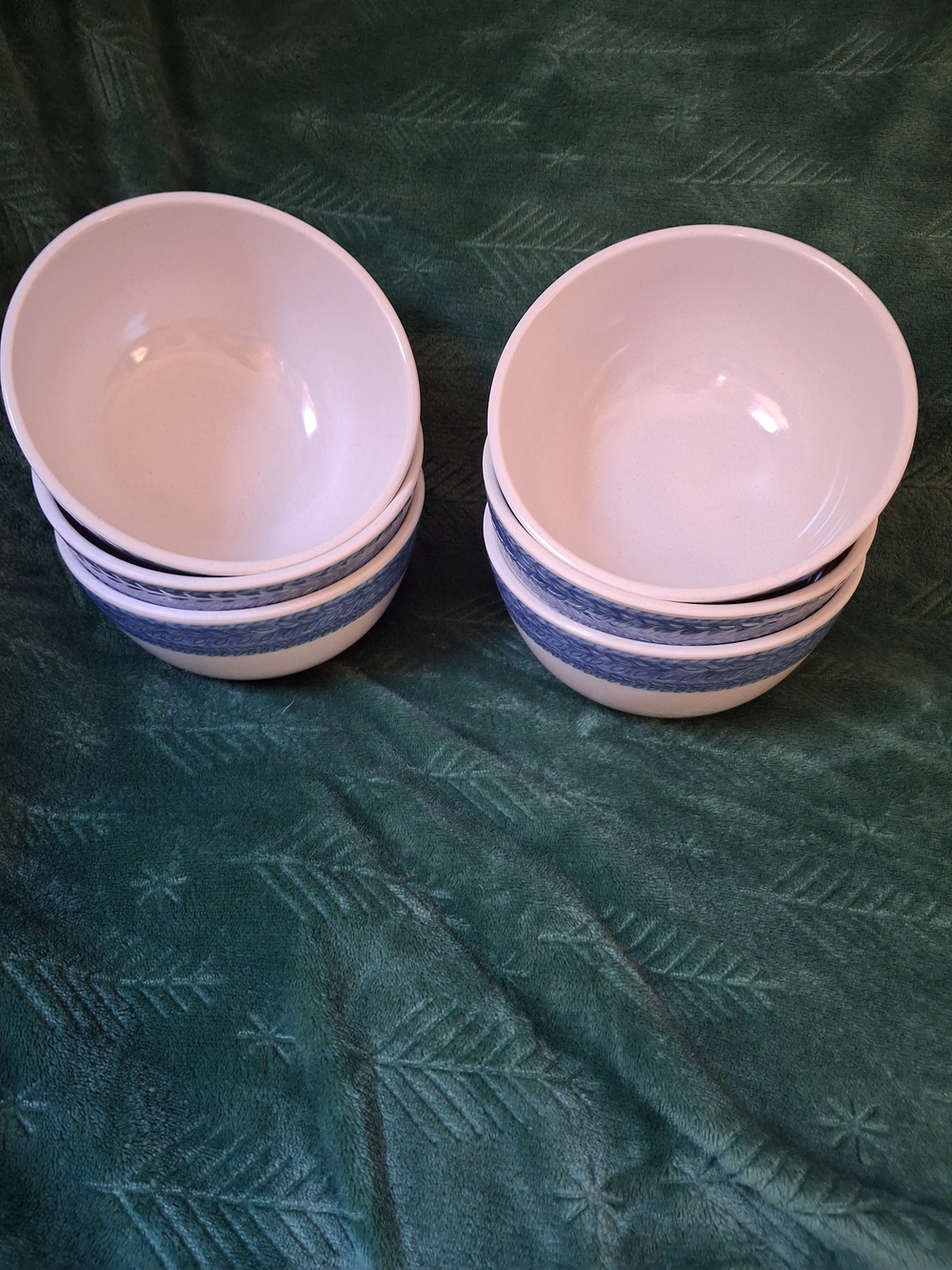 Blue Band Bowls - Set of 6